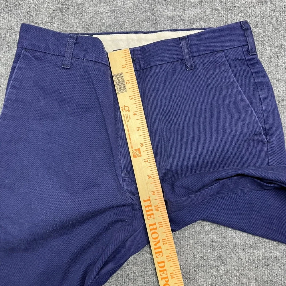 Cintas Work Chino Pants Men's Navy Blue Mid Rise Straight Zip Fly - 30x29.5